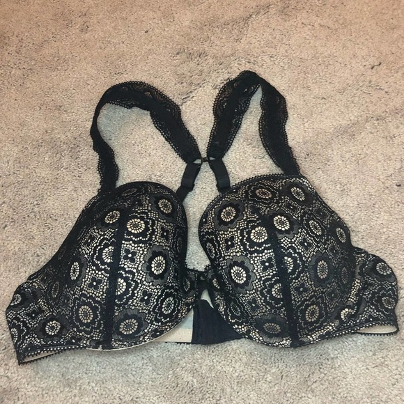 Aerie Black Lace Transitional Racerback Bra - Picture 1 of 6
